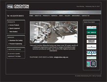 Tablet Screenshot of crichton-mfg.com